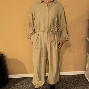 Banana Republic Beige Jumpsuit